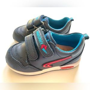 VGUC Pablosky Baby Boys Leather Sneakers in Navy Blue EU 22 US 6-6.5